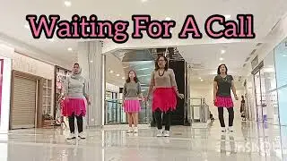 Waiting For A Call - line dance//Choreographed by Ria Vos//demo by aRMall Class (INA) 