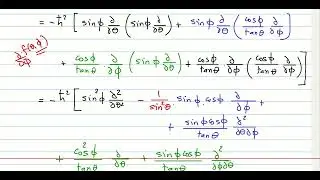 QM 21:Angular momentum in spherical coordinates العزم الزاوي في الاحداثيات الكروية