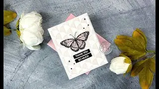 Hero Arts: Color Layering Monarch Butterfly in Peony