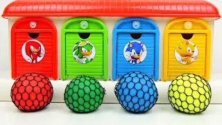 Satisfying Video | How I Made 4 Stress Net Balls in Net FROM Magic Garage With Hidden Mini Colors