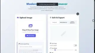 Modern Image Background Remover Using HTML, CSS and JavaScript with Source Code