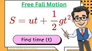 Time of Fall from a Height | Simple Physics Calculation (g = 9.8 m/s²)