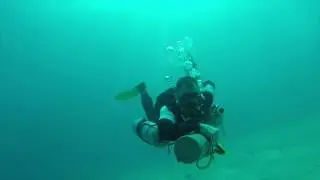 Sidemount diving in Sabang Philippines