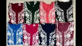 DRESS ADDA PRESENT _PLUS SIZE MODAL 3D CHIKANKARI KURTI._*  