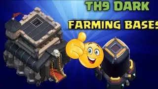 LEGEND TH9 DARK FARM BASE WITH COPY LINK 2020!!DE Protection and  Saving BEST COC TH9 BASE