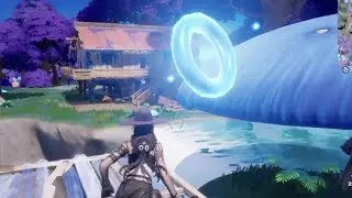 Collect floating rings near Reality Falls - Fortnite Battle Royale