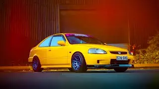 Hand Built Dream Car - Phoenix Yellow 1998 Honda Civic Coupe B16 DOHC VTEC