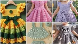 Crochet Handmade princess Dress Design for Baby Girl ideas 2025 | Crochet Baby Girl Frock Design