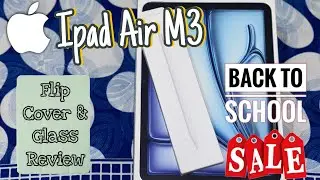 iPad Air M3 Review with Camera & Gaming Experience | Flip Cover & Tempered Glass 