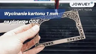 Wycinanie skomplikowanego wzoru na kartonie 1 mm - ploter CO2