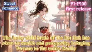 Lucky child bride of the koi fish has risen to prosperity, bringing fortune to the entire family