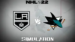 NHL 22 (2021) - Los Angeles Kings vs San Jose Sharks [Gameplay Simulation]