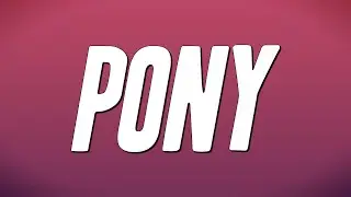 Ginuwine - Pony (Lyrics)