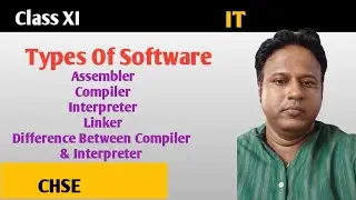 TYPES OF SOFTWARE|Assembler |Compiler | Interpreter | Linker | Diff Between Compiler & Interpreter