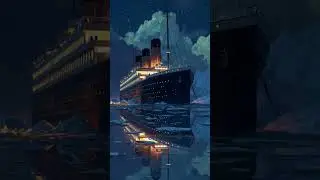 Titanic Meets AI: A Stunning Digital Art Creation in the Ice #midjourney #computerart