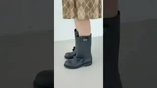 Red Valentino Rubber Bow Accents Rain Boots