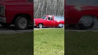 Hellcat Swapped Dodge Pickup #burnout #hellcat #swapped #dodge #pickup #v8 #supercharged