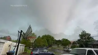 Strong tornado moves through Virginia
