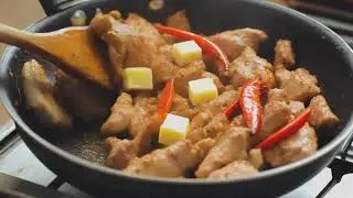 Firefly add butter on hot pan and fry it with chicken with chiili ,garlic #shorts#trending#viral 