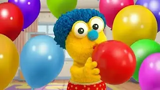 🎈Johny Johny Yes Papa | Learn the colors with balloons | Puppet in Spanish - Children's Songs