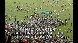 Last quarter 1980 Preliminary Final - Collingwood v Geelong, Channel 7