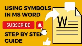 How To Use Symbols In Word | 2024 | Guide Step By Step
