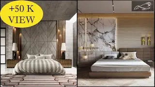 Modern Bedroom Bed Back Wall Design | Bedroom Headboard Back Wall | Wall Decor Ideas 2022 | I.A.S.