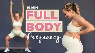10 MIN Ganzkörper Training FÜR SCHWANGERE / No Equipment / Full Body Pregnancy Workout