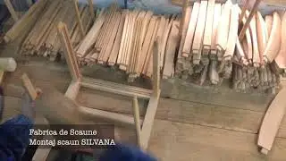 Montaj scaun din lemn Silvana