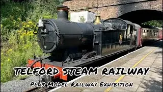 Telford Steam Railway with GWR 56XX Steam Engine 5619 plus model railway exhibition 2024