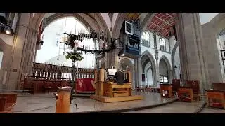 Dr Barry Rose, OBE, plays Edward Elgar, 'Imperial March', on the organ of Blackburn Cathedral.