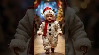 AI Generated Babies in Adorable Christmas Costumes  Christmas Runway Show 2024 🎄👶
