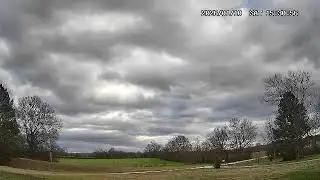 Front Porch View,  4X Time Speed Clouds in Tennessee 