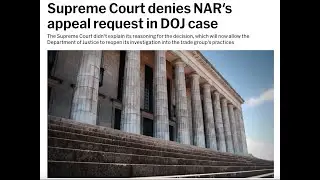Supreme Court denies NAR appeal of DOJ Case