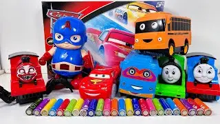 Unboxing Play And Review Thomas And Friends Choochoo Charles captain America Toys spiderman Toys