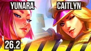 YUNARA & Lulu vs CAITLYN & Nautilus (ADC) | 56K damage, Good KDA: 24/2/3 | NA Challenger | 26.2
