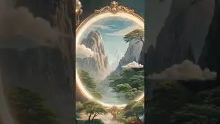 Hidden World Through The Mirror Portal | Visual AI Generated #aivisual #visualart #mirror #viral