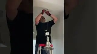 Pendant Light Install &ndash; This Time There Was No Ceiling Plate | Drop Your Comments on How You&rsquo;d Do It