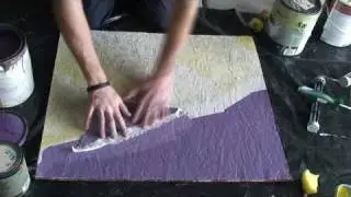 Fake Wallpaper on Plaster Wall for Youttube