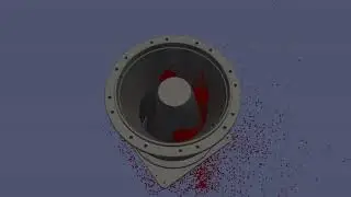 TEST of DEM Simulation of a Crusher including material fracture with LIGGGHTS