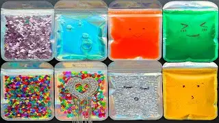 Making Relaxing Slime with Crunchy Satisfying Bags