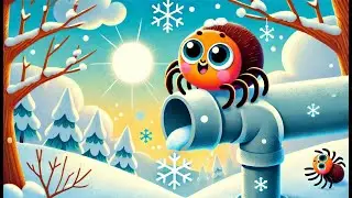 🌨️ Incy Wincy Spider Nursery Rhyme in Winter ❄️ | Snowy Fun Kids Song | Mini Explorers