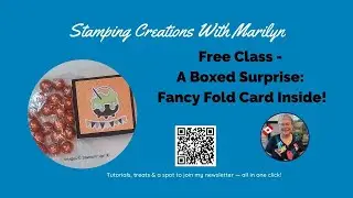 Box With a Card Inside! Easy Treat Box + 3x3 Accordion Card (Halloween, Christmas or more)!