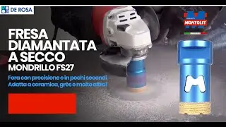 Fresa diamantata Mondrillo FS Montolit per forare piastrelle | De Rosa Srl