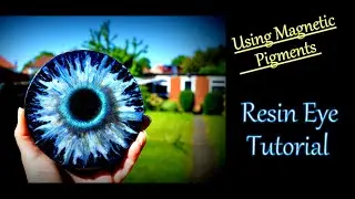 Resin Eye Coaster | New Technique | Using Magnetic powder in Resin | Resin Art