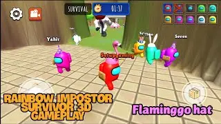 Rainbow impostor survivor 3d gameplay flaminggo hat walkthrough game review