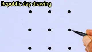 Beautiful girl drawing | How to Draw beautiful girl  drawing for beginners | republic day drawing 