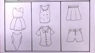 How To Draw Season Summer Clothes/summer season clothes drawing