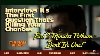 Interview Starting 2 Minutes-la Enna Pannanum? | Job 3-Step Freshers & Professionals #interviewtips