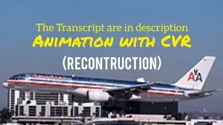American Airlines Flight 77 Crash || Animation with CVR. (Subtitles/CC On)